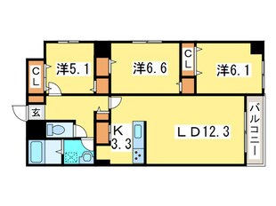 MODENA近代美術館の物件間取画像